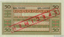 50 Rupiah Spécimen INDONÉSIE  1952 P.045s SPL+