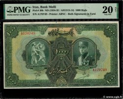 1000 Rials IRAN  1934 P.030b MB