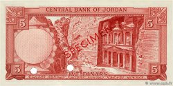 5 Dinars Spécimen JORDANIA  1959 P.11as SC+
