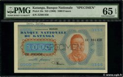 1000 Francs Spécimen KATANGA  1960 P.10s NEUF