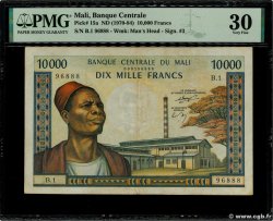 10000 Francs MALí  1973 P.15a MBC