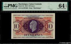 10 Francs MARTINIQUE  1944 P.23 UNC-