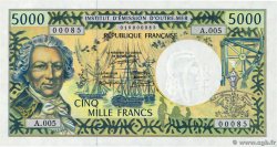 5000 Francs  Petit numéro POLYNESIA, FRENCH OVERSEAS TERRITORIES  1995 P.03a