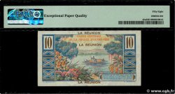 10 Francs Colbert REUNION INSEL  1947 P.42a fST