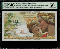 20 NF sur 1000 Francs Union Française ISLA DE LA REUNIóN  1967 P.55a EBC+