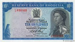 10 Shillings RODESIA  1968 P.27b SC+