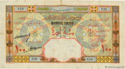 100 Livres SYRIA  1939 P.039D F
