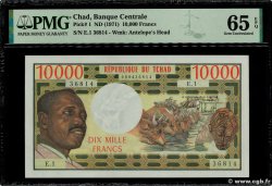 10000 Francs CHAD  1971 P.01 UNC