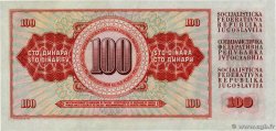 100 Dinara Spécimen YUGOSLAVIA  1965 P.080s AU