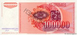 100000 Dinara Spécimen YUGOSLAVIA  1989 P.097s q.FDC