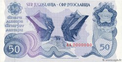 50 Dinara Spécimen YUGOSLAVIA  1990 P.101s FDC