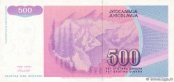 500 Dinara Spécimen JUGOSLAWIEN  1992 P.113s fST+