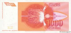 1000 Dinara Spécimen YUGOSLAVIA  1992 P.114s q.FDC