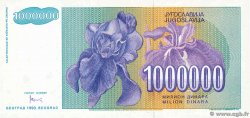 1000000 Dinara Spécimen YUGOSLAVIA  1993 P.120s q.FDC