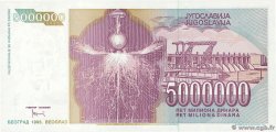 5000000 Dinara Spécimen YOUGOSLAVIE  1993 P.121s pr.NEUF