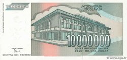 10000000 Dinara Spécimen YUGOSLAVIA  1993 P.122s FDC