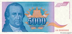 5000 Dinara Spécimen YUGOSLAVIA  1994 P.141s UNC