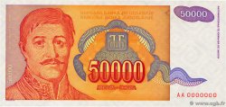 50000 Dinara Spécimen YOUGOSLAVIE  1994 P.142s NEUF