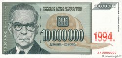 10000000 Dinara Spécimen YUGOSLAVIA  1994 P.144s SC+