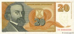 20 Novih Dinara Spécimen YUGOSLAVIA  1994 P.150s UNC-