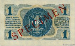 1 Lira Spécimen YUGOSLAVIA  1944 PS.113 FDC