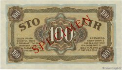 100 Lira Spécimen YUGOSLAVIA  1944 PS.117 q.FDC
