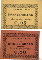 5 et 10 Centimes Lot ALGERIA Dra-El-Mizan 1917 K.219 et K.220