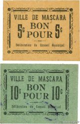 5 et 10 Centimes Lot ALGERIA Mascara 1916 K.229 et K.230