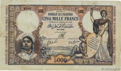 5000 Francs ALGÉRIE  1942 P.090a pr.TB