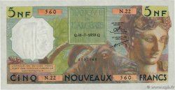 5 Nouveaux Francs  ALGÉRIE  1959 P.118a pr.SUP