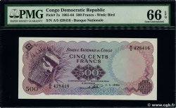 500 Francs CONGO, DEMOCRATIC REPUBLIC  1962 P.07a UNC
