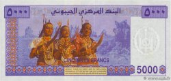 5000 Francs Petit numéro DJIBOUTI  2002 P.44 UNC