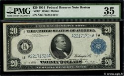 20 Dollars VEREINIGTE STAATEN VON AMERIKA Boston 1914 P.361b fVZ