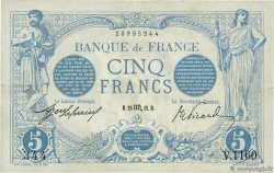 5 Francs BLEU FRANCIA  1912 F.02.10 q.BB