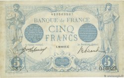 5 Francs BLEU FRANCIA  1917 F.02.47 MBC