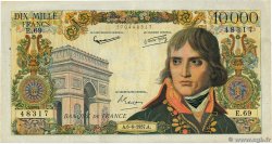 10000 Francs BONAPARTE FRANCIA  1957 F.51.08 BC+