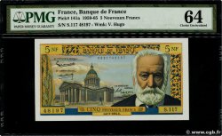 5 Nouveaux Francs VICTOR HUGO FRANCE  1964 F.56.15 UNC-