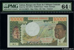 10000 Francs GABUN  1974 P.05a fST+