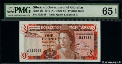 1 Pound GIBRALTAR  1975 P.20a FDC