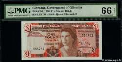 1 Pound GIBRALTAR  1986 P.20d UNC