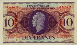 10 Francs Type anglais GUADELOUPE  1944 P.27a SPL+