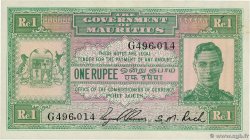 1 Rupee MAURITIUS  1940 P.26 SC+