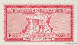 10 Rupees ISOLE MAURIZIE  1954 P.28 AU+