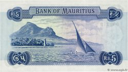 5 Rupees Petit numéro MAURITIUS  1967 P.30a SC+