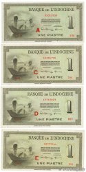 1 Piastre Lot FRENCH INDOCHINA  1951 P.076b UNC-