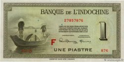 1 Piastre INDOCINA FRANCESE  1951 P.076c FDC