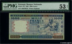 1000 Francs KATANGA  1962 P.14a VZ+