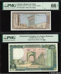 1 et 250 Livres Lot LIBANON  1971 P.061b et P.067d ST
