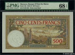 500 Francs MARUECOS  1948 P.15b FDC