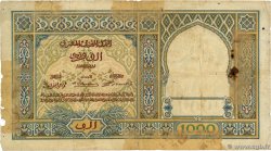 1000 Francs MOROCCO  1921 P.16a G
